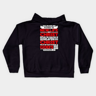 Colossians 3:1 Kids Hoodie